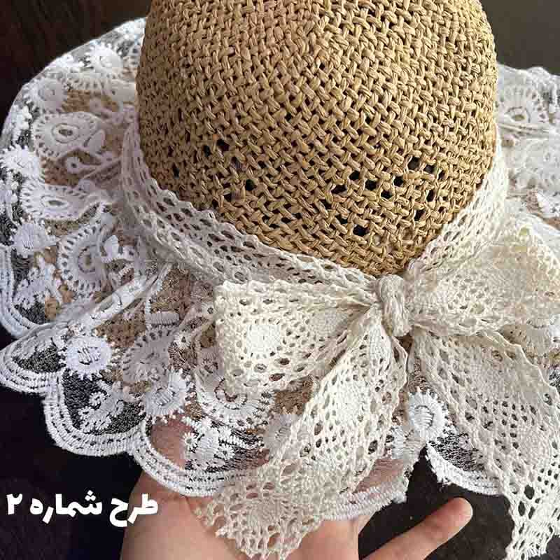 کلاه حصیری دخترانه طرح پاپیون — تصویر ۶