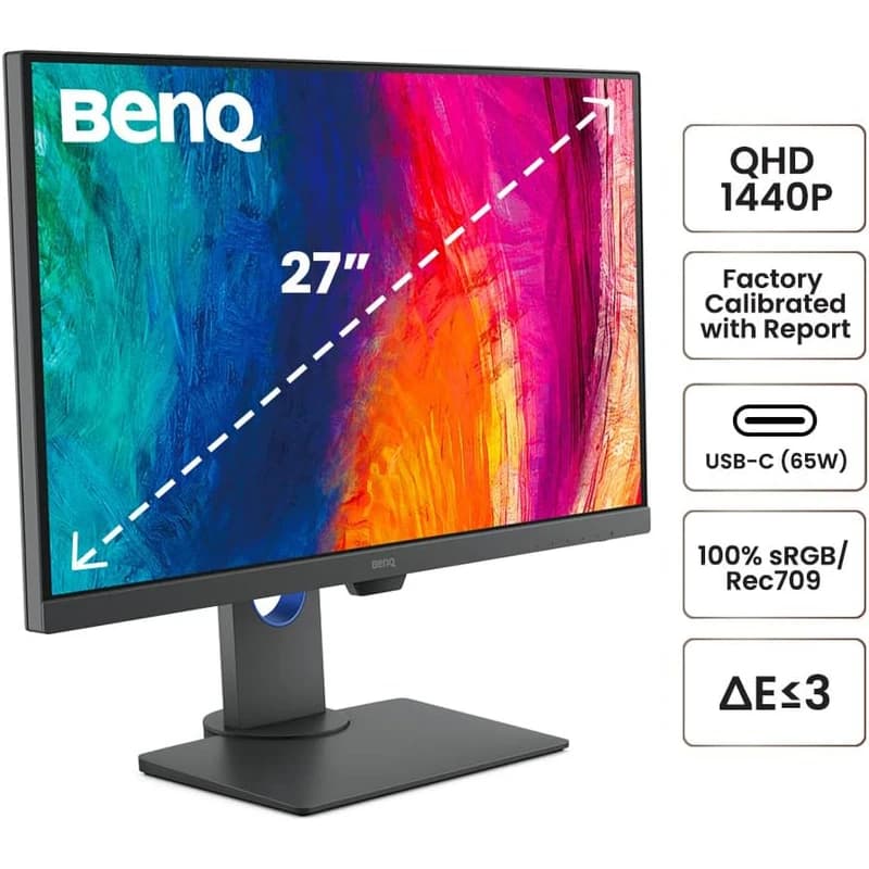 مانیتور بنکیو 27 اینچ مدل DESIGNER PD2705Q — تصویر ۲