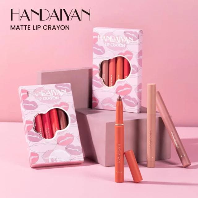 پک رژ لب شمعی 6 عددی 10046 هندیان HANDAIYAN