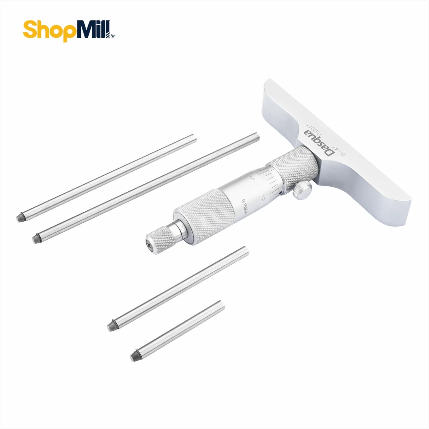 میکرومتر عمق سنج صلیبی 100-0 میلی متر داسکوا (Dasqua) مدل 8120-4611