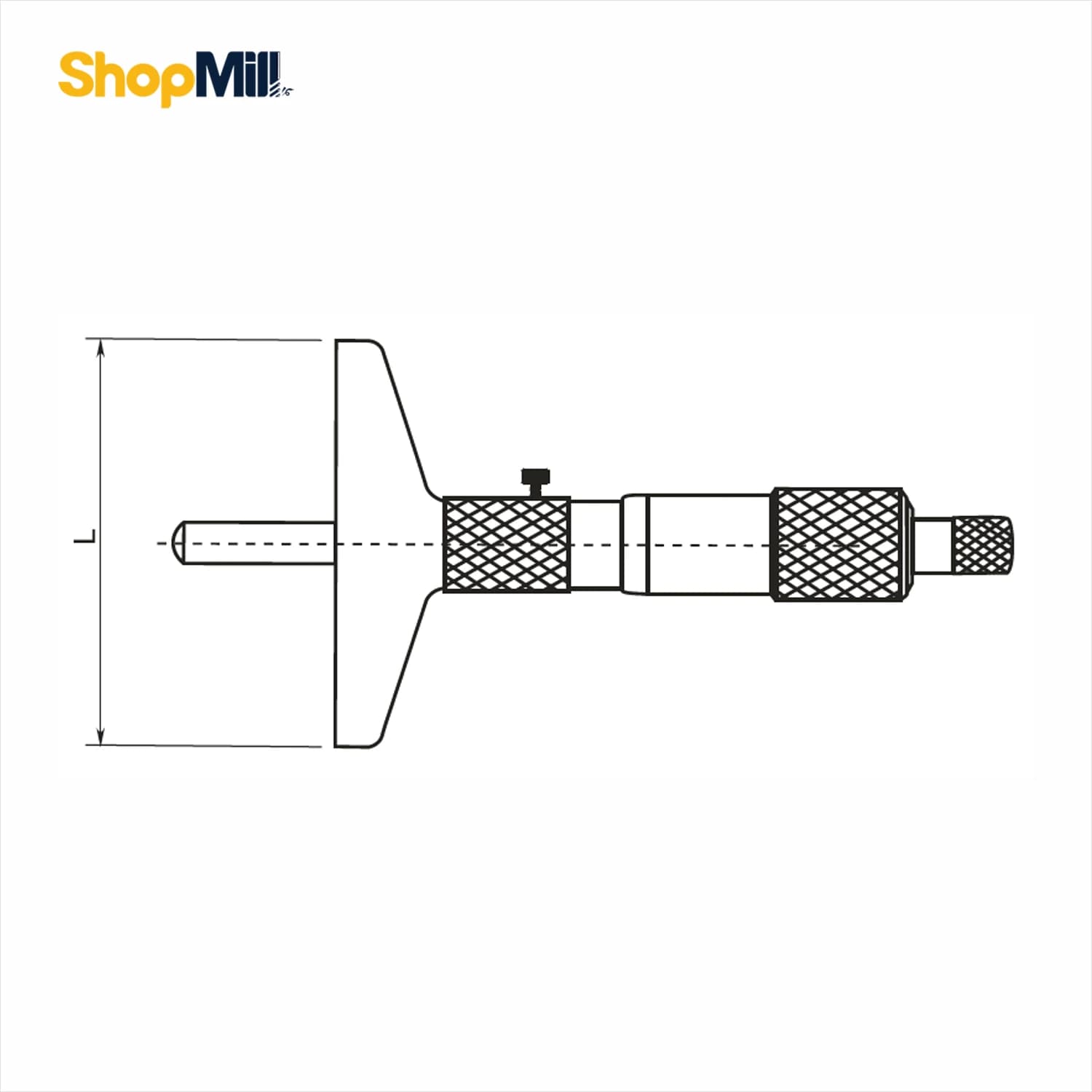 میکرومتر عمق سنج صلیبی 100-0 میلی متر داسکوا (Dasqua) مدل 8120-4611 — تصویر ۲