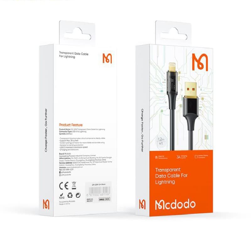 کابل شارژ یو اس بی به لایتنینگ MCDODO CA-2080 — تصویر ۵
