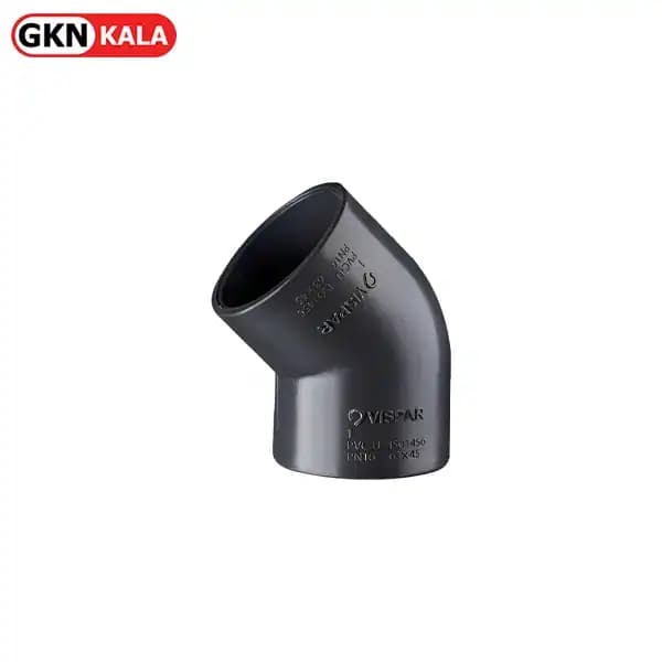 زانو 45 درجه چسبی UPVC ویسپار