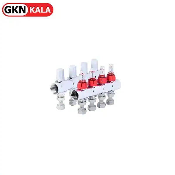 کلکتور ترموستاتیک رفت و برگشت فلومتردار کوپلی نیوپایپ سایز (1×16)
