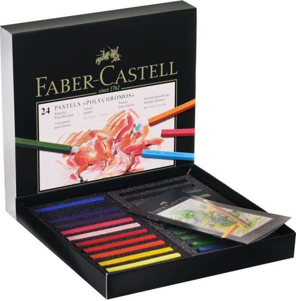 پاستل گچی 24 رنگ فابر کاستل مدل Polychromos