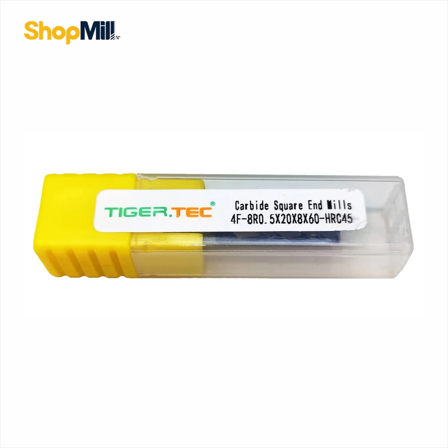 فرز انگشتی الماس 8 تیپ R0.5 تایگرتک (TIGER TEC) مدل 4F-8R0.5x20x8x60-HRC45