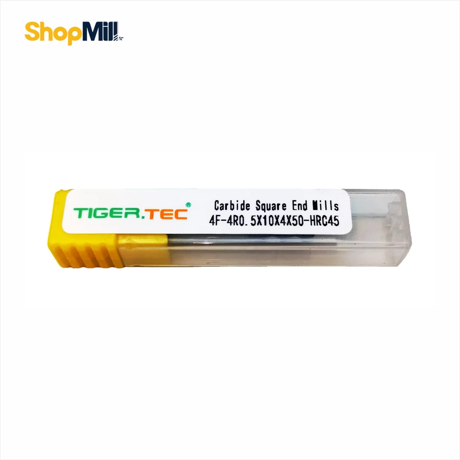 فرز انگشتی الماس 4 تیپ R0.5 تایگرتک (TIGER TEC) مدل 4F-4R0.5x10x4x50-HRC45
