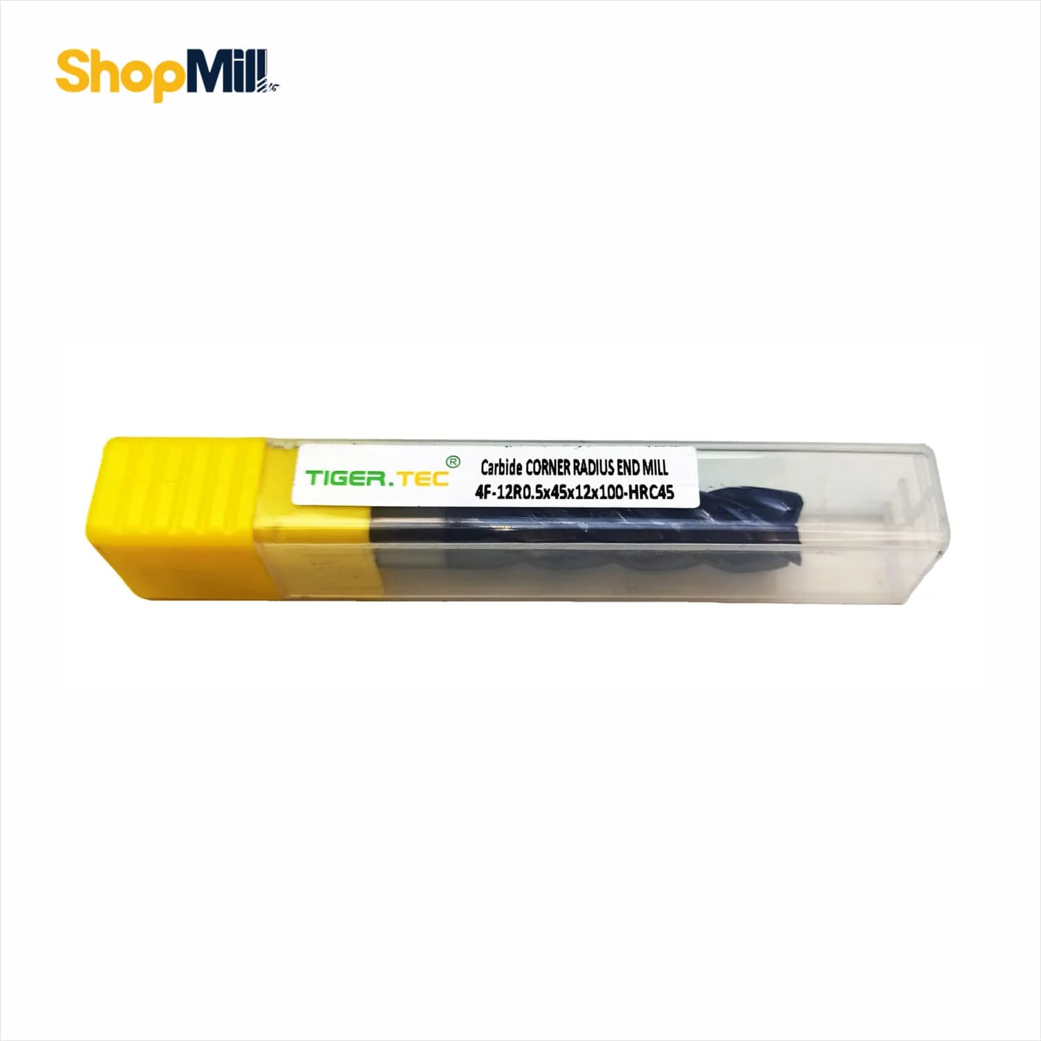 فرز انگشتی الماس 12 تیپ R0.5 تایگرتک (TIGER TEC) مدل 4F-12R0.5x45x12x100-HRC45