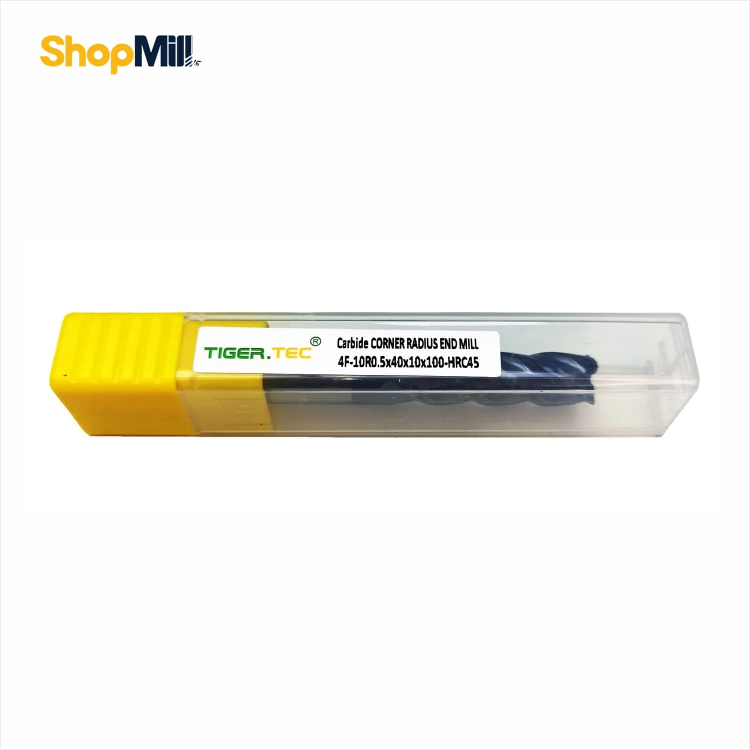 فرز انگشتی الماس 10 تیپ R0.5 تایگرتک (TIGER TEC) مدل 4F-10R0.5x40x10x100-HRC45
