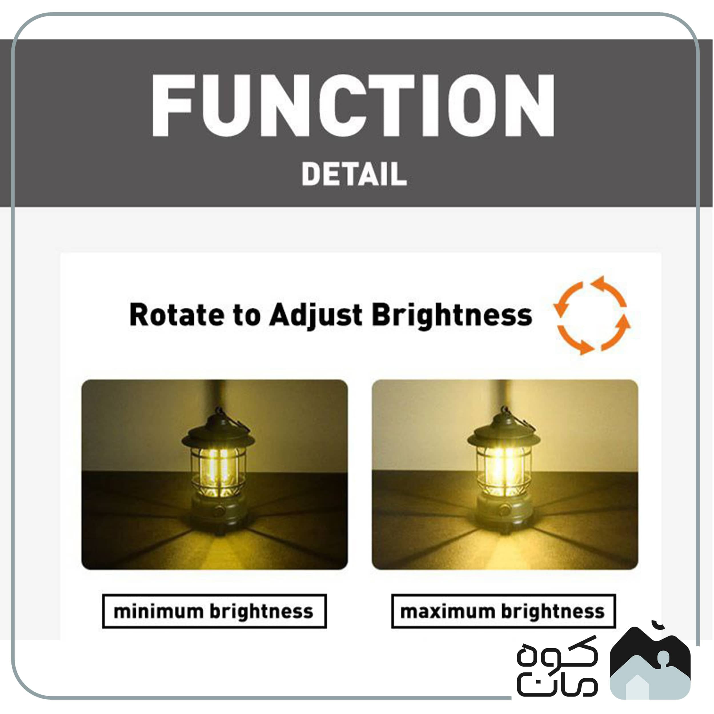 فانوس شارژی CAMPING LAMP مدل L-27 — تصویر ۶