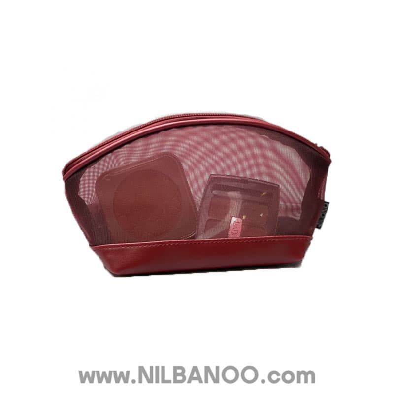 کیف آرایشی توری بونو مدل 6020 رنگ زرشکی