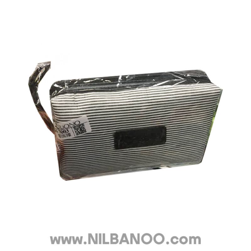 کیف آرایشی راه راه بونو مدل 7003 رنگ مشکی