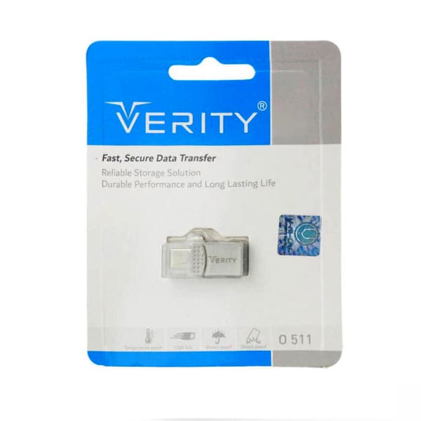 فلش VERITY وریتی مدل 512OTG TYPE-C ظرفیت 32گیگابایت USB3.0