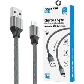 مشخصات خرید کابل میکرو یو اس بی فست شارژ KingStar K18A 2.4A 1m — تصویر ۲