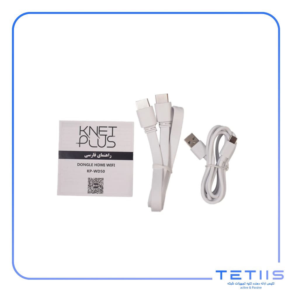 دانگل بی‌سیم انتقال تصویر Type C به HDMI کی نت پلاس مدل KP-WHDT50 — تصویر ۲