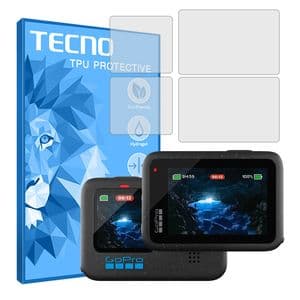 محافظ صفحه نمایش شفاف دوربین تکنو HyGEL مناسب برای دوربین فیلم برداری گوپرو Hero 12 Black بسته دو عددی