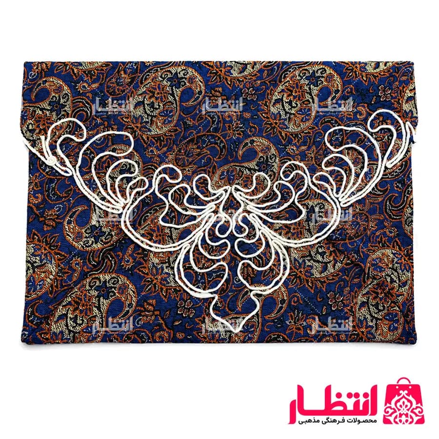 جلد قرآن ترمه یراق دوزی شده