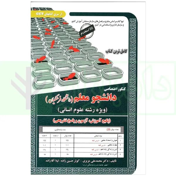 کنکور اختصاصی دانشجو معلم (ویژه رشته علوم انسانی) دانشگاه فرهنگیان | دکتر عزیزی