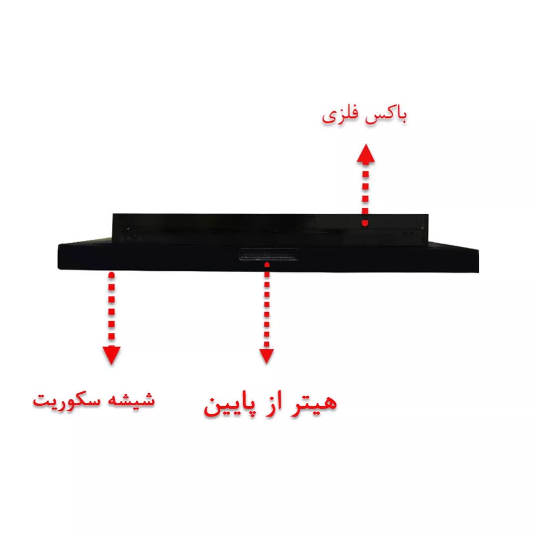 شومینه دیواری برقی شومینه بیستون مدل H.E_100_L2 — تصویر ۳