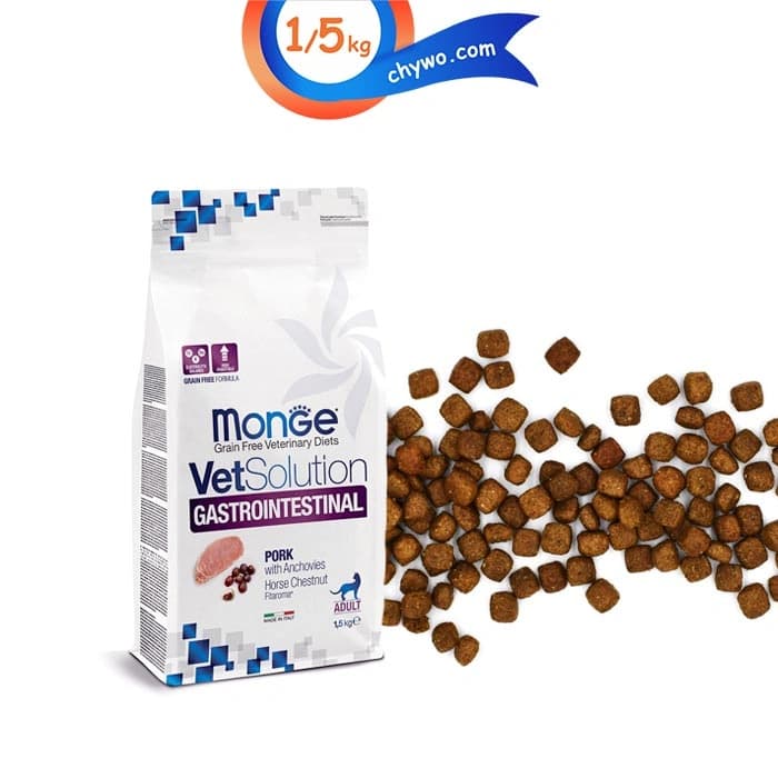 غذای خشک گربه بالغ مونژه مدل گسترو برای مشکلات گوارشی وزن 1.5 کیلوگرم Monge VetSolution Gastrointestinal