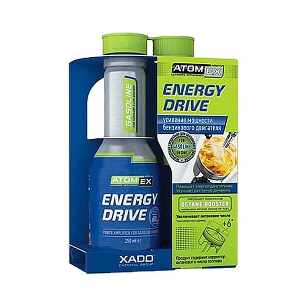 مکمل بنزین اکتان بوستر زادو XADO مدل AtomEx Energy Drive اصلی حجم 250 میلی‌لیتر