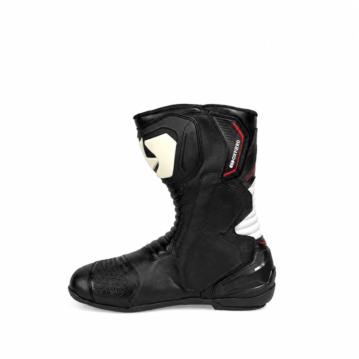 بوت ریسی اکسفورد مدل CYPHER BLACK WHITE RED — تصویر ۴