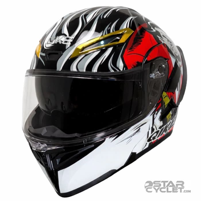 کلاه کاسکت فک متحرک Qike مدل MP01 RED JOKER