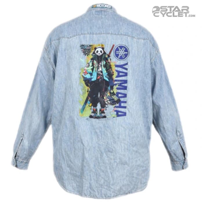 پیراهن جین موتورسواری H&M مدل BLUE YAMAHA — تصویر ۲