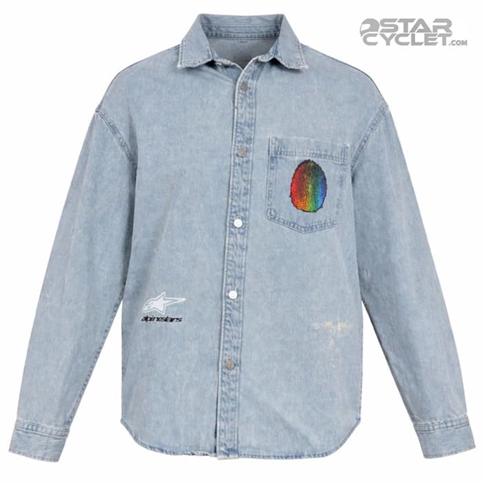 پیراهن جین موتورسواری H&M مدل BLUE SUZUKI