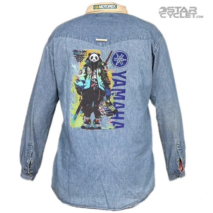 پیراهن جین موتورسواری COWBOY CODE مدل BLUE YAMAHA — تصویر ۲