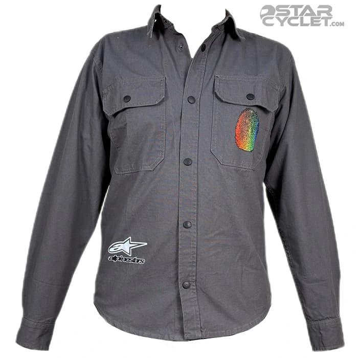 پیراهن کتان موتورسواری PIAZA مدل GRAY YAMAHA