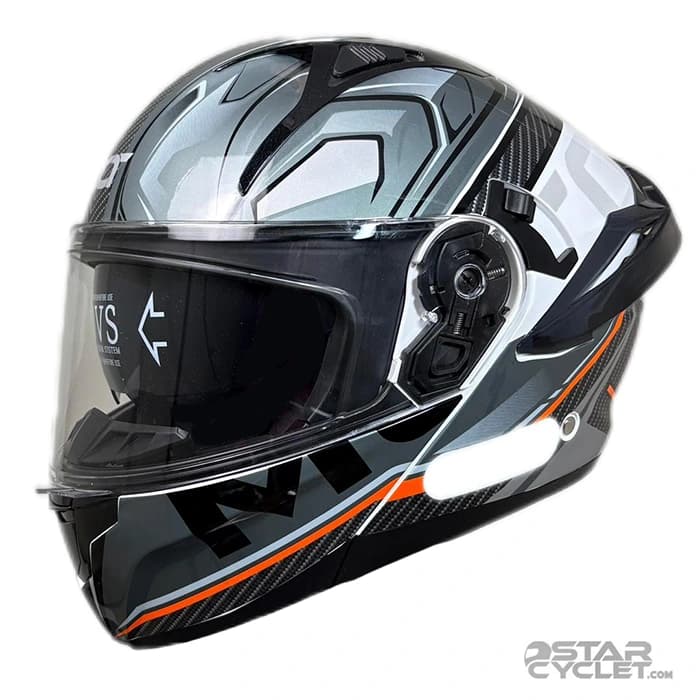 کلاه کاسکت فک متحرک DOT مدل SJ809 GRAY BLACK — تصویر ۳