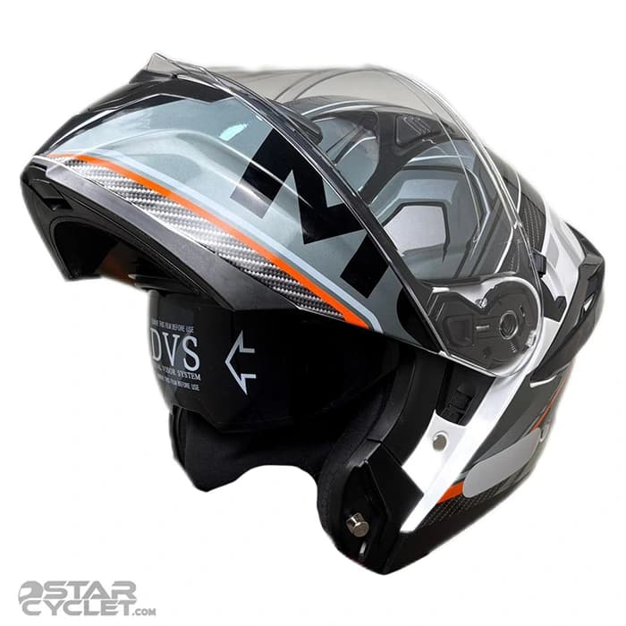 کلاه کاسکت فک متحرک DOT مدل SJ809 GRAY BLACK — تصویر ۲