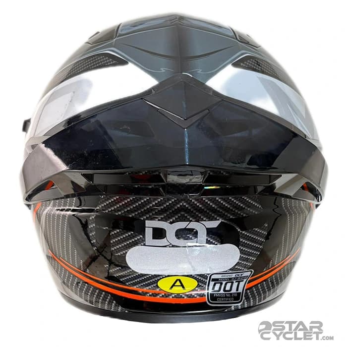 کلاه کاسکت فک متحرک DOT مدل SJ809 GRAY BLACK — تصویر ۵