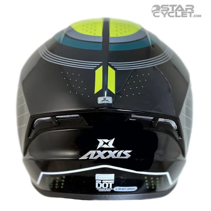 کلاه کاسکت فک ثابت اکسیس مدل SONAR DRAKEN GREEN BLACK GRAY — تصویر ۳