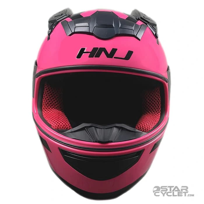 کلاه کاسکت فک ثابت اچ ان جی مدل F939 PINK999 — تصویر ۴