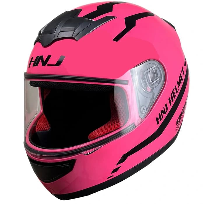 کلاه کاسکت فک ثابت اچ ان جی مدل F939 PINK999
