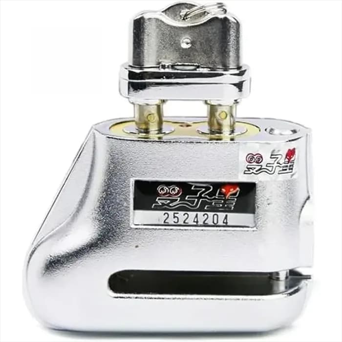 قفل دیسکی دو کلیده موتورسیکلت TOP LOCK مدل CHROM D107