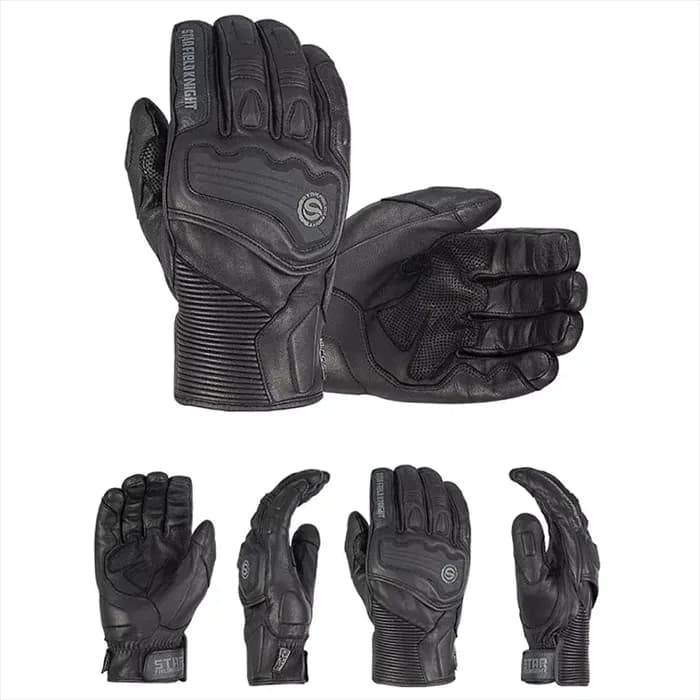 دستکش چرم زمستانی استار مدل SKG 551 BLACK — تصویر ۲