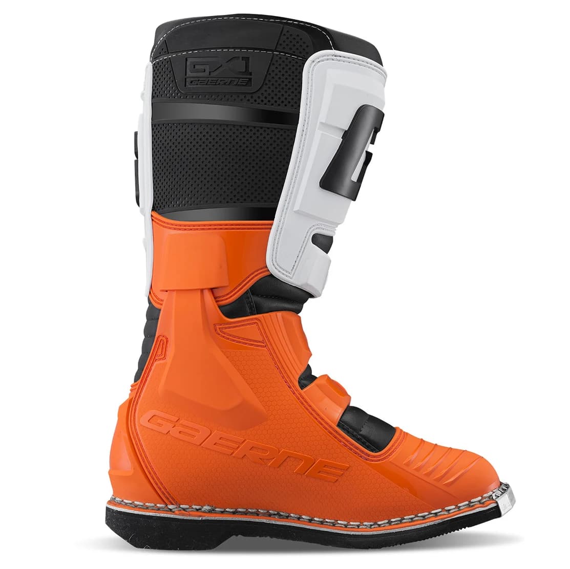 بوت کراسی موتورسواری GAERNE مدل GX1 ORANGE WHITE BLACK — تصویر ۳