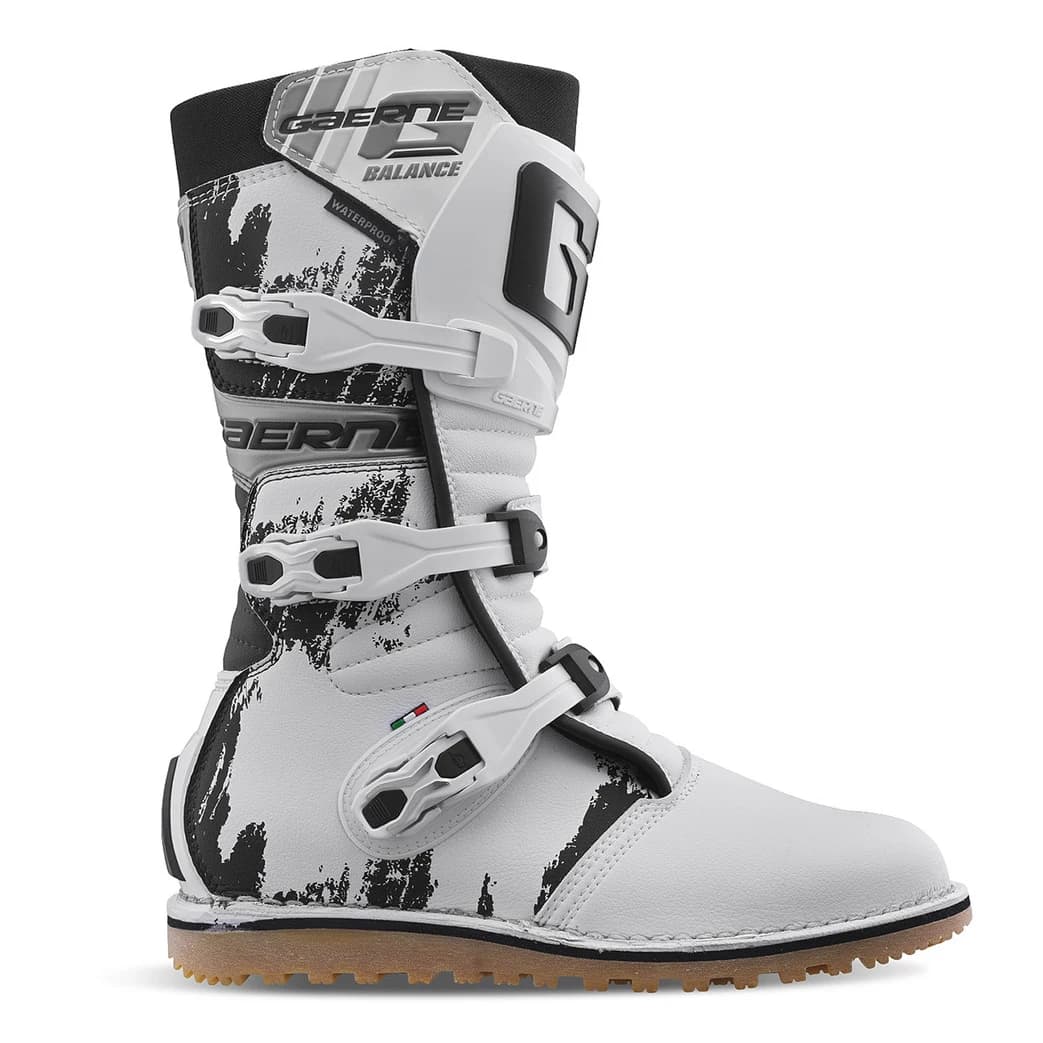 بوت کراسی موتورسواری GAERNE مدل BALANCE XTR WHITE BLACK — تصویر ۲