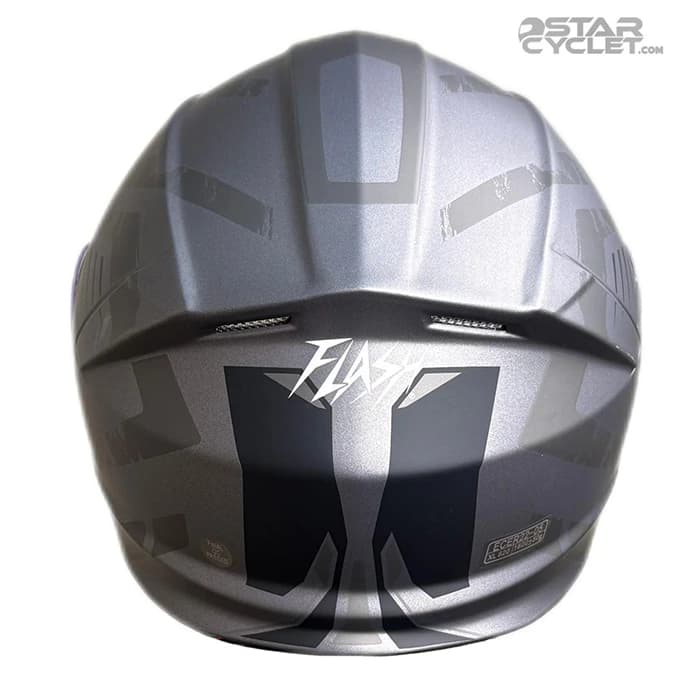 کلاه کاسکت فک متحرک FLASH مدل 935 SV MATT BLACK GRAY 24#C — تصویر ۵