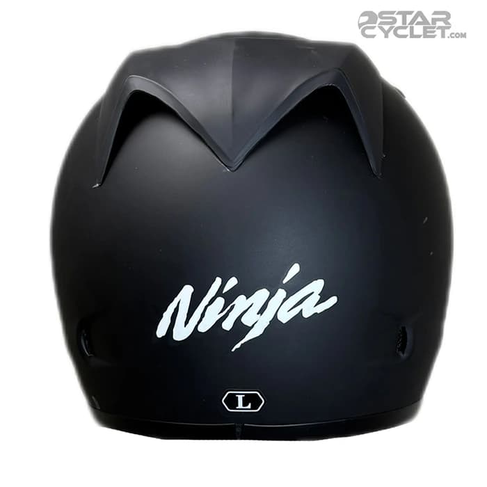 کلاه کاسکت فک ثابت کاوازاکی مدل NINJA MATT BLACK — تصویر ۴