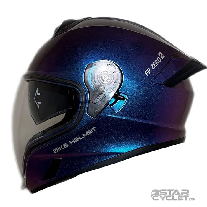کلاه کاسکت فک ثابت کایک مدل SHINY PURPIE BLUE — تصویر ۲