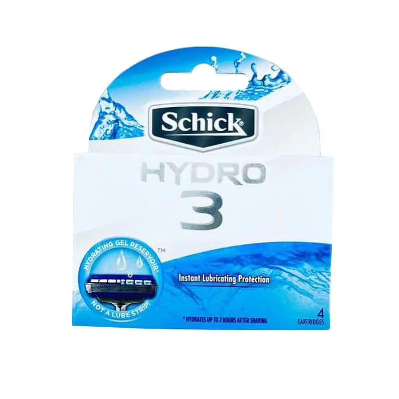 تیغ یدک 3 لبه شیک مدل هایدرو 4 عددی HYDRO Schick