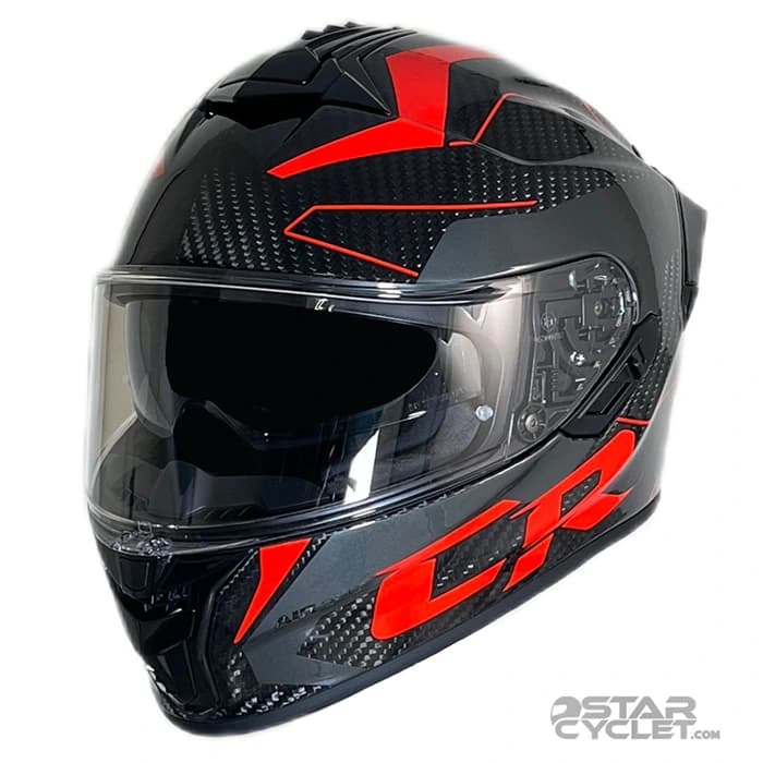 کلاه کاسکت فک ثابت راپیدو مدل 101SV CARBON GLOSSY RED