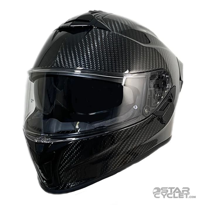 کلاه کاسکت فک ثابت راپیدو مدل 101SV CARBON GLOSSY CARBON BLACK