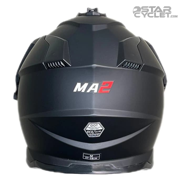 کلاه کاسکت ادونچری MA2 مدل 902 MATT BLACK — تصویر ۴