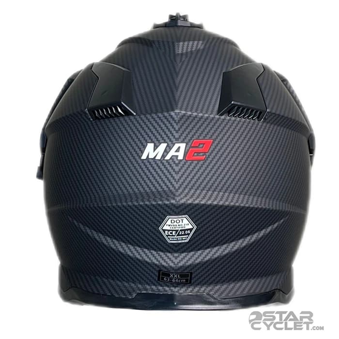 کلاه کاسکت ادونچری MA2 مدل 902 CARBON MATT — تصویر ۴
