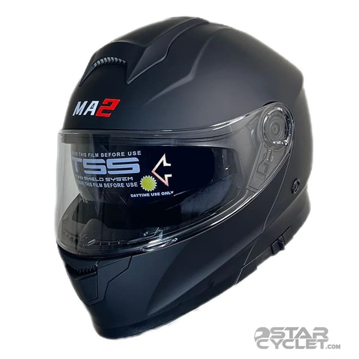 کلاه کاسکت فک متحرک MA2 مدل 965 MATT BLACK